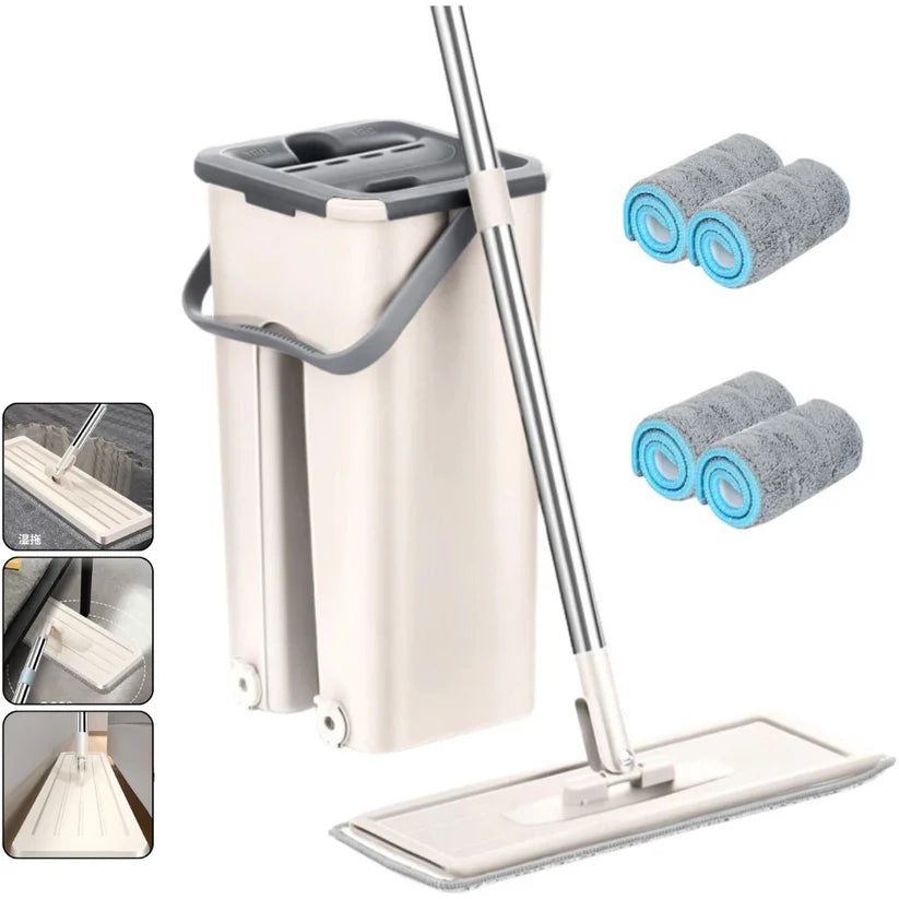 Fregona Con Cubo Multifuncional - Magic Clean™
