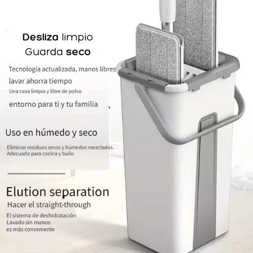 Fregona Con Cubo Multifuncional - Magic Clean™