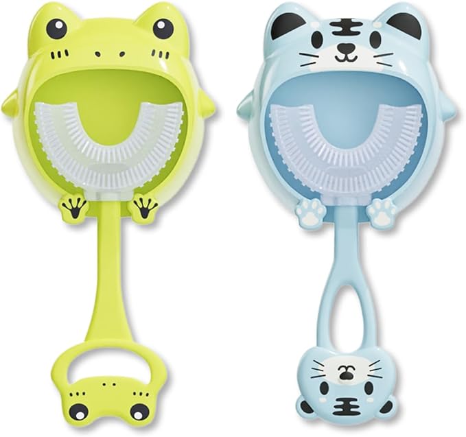 Cepillo Mágico de Dientes (Unisex) U-SMILE +  Obsequio de Pack con 6 Parches Antifiebre para Niños