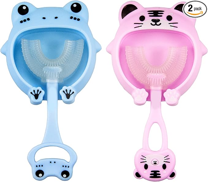 Cepillo Mágico de Dientes (Unisex) U-SMILE +  Obsequio de Pack con 6 Parches Antifiebre para Niños