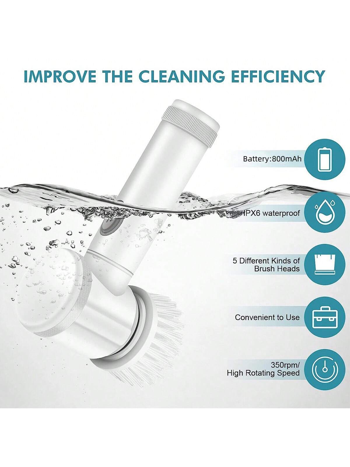 Cepillo de Limpieza Eléctrico 5 en 1 - CleanMax™