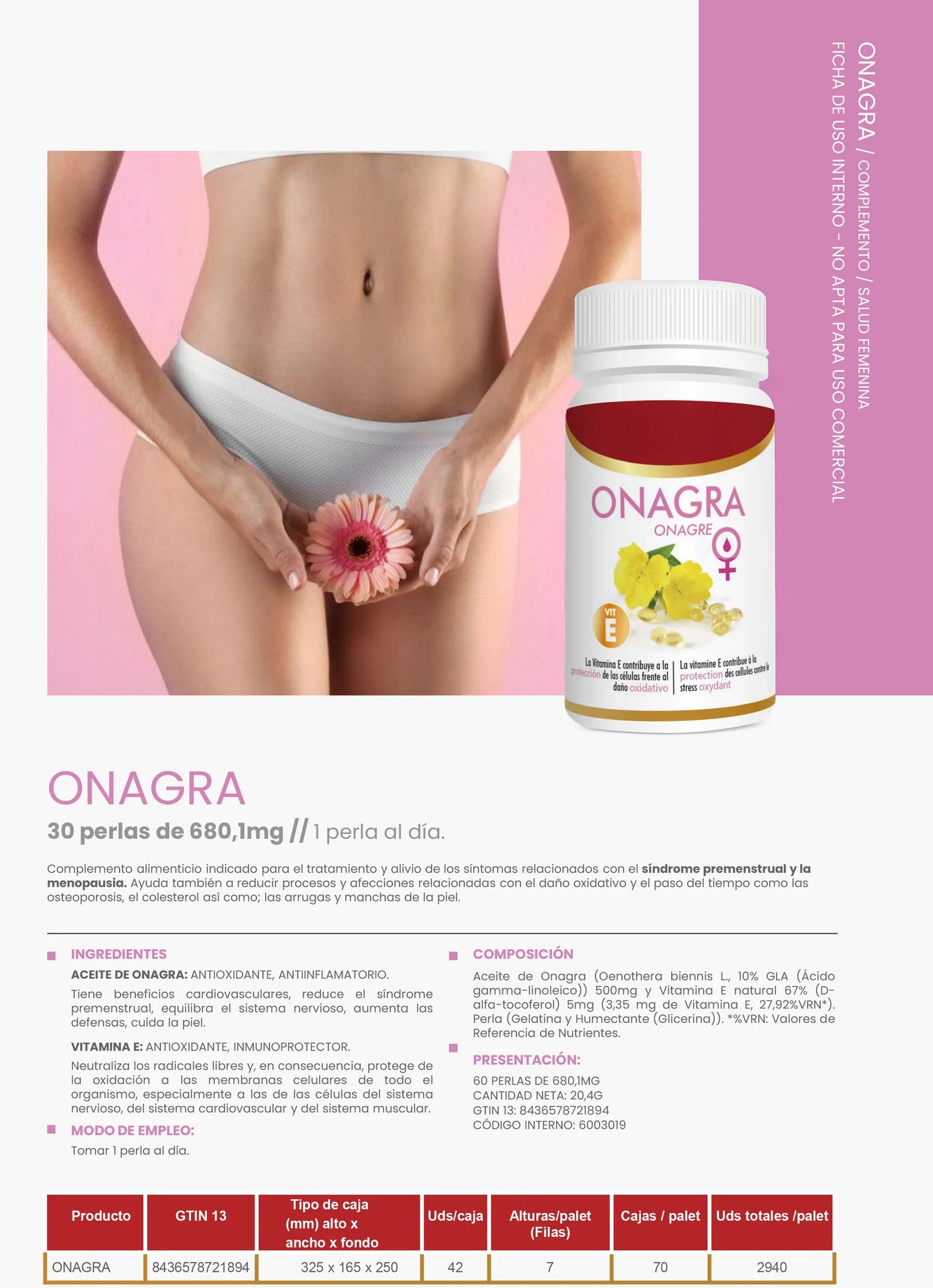 Paga 4, llévate 6 meses Aceite de Onagra 30 Perlas – Equilibrio Hormonal y Bienestar Femenino
