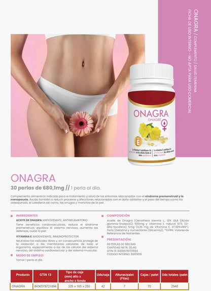 Paga 4, llévate 6 meses Aceite de Onagra 30 Perlas – Equilibrio Hormonal y Bienestar Femenino