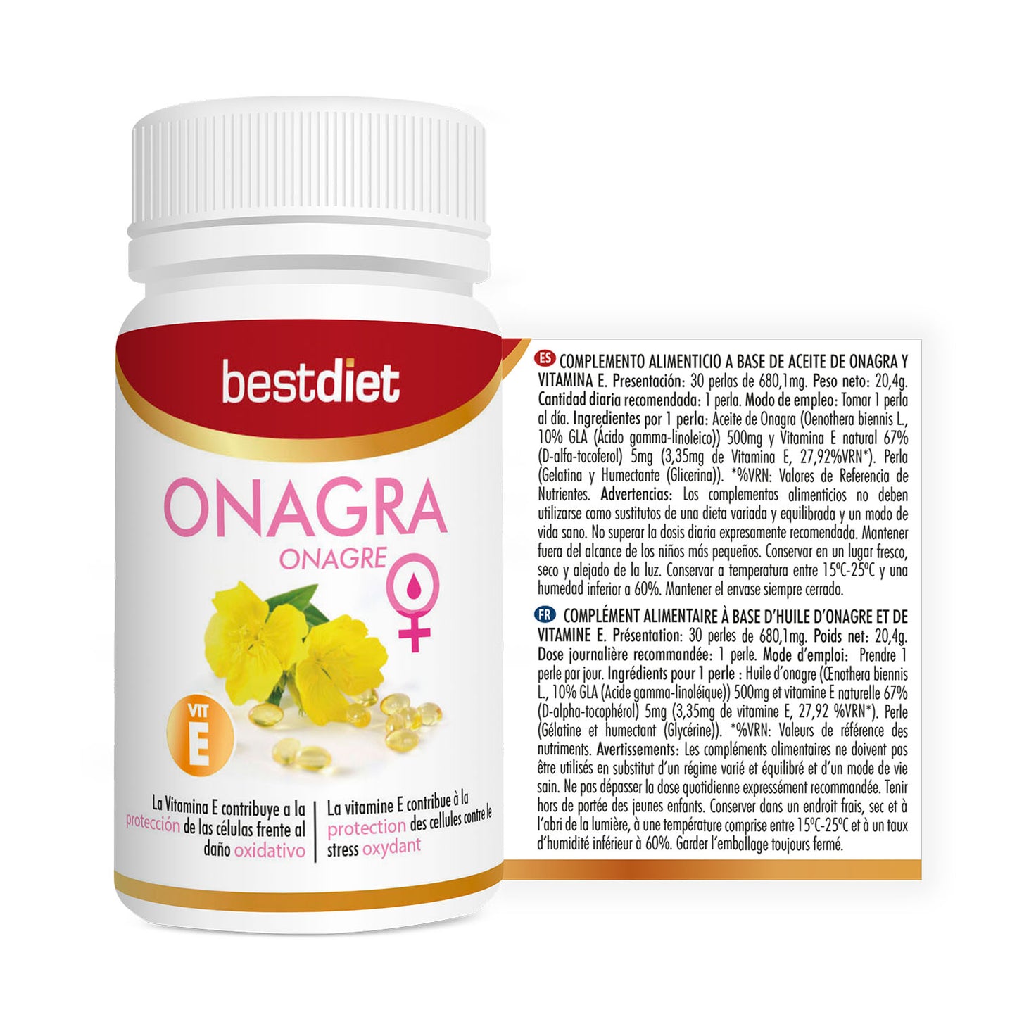 Paga 4, llévate 6 meses Aceite de Onagra 30 Perlas – Equilibrio Hormonal y Bienestar Femenino