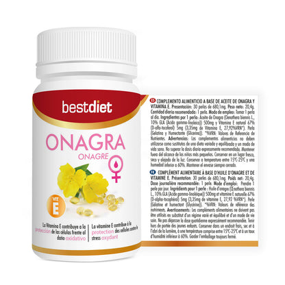 Paga 4, llévate 6 meses Aceite de Onagra 30 Perlas – Equilibrio Hormonal y Bienestar Femenino