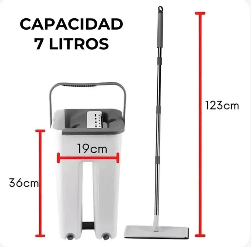 Fregona Con Cubo Multifuncional - Magic Clean™