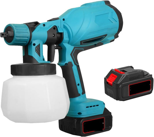 Pulverizadora de Pintura Inalámbrica de Alta Presión + 2 Baterías de Regalo