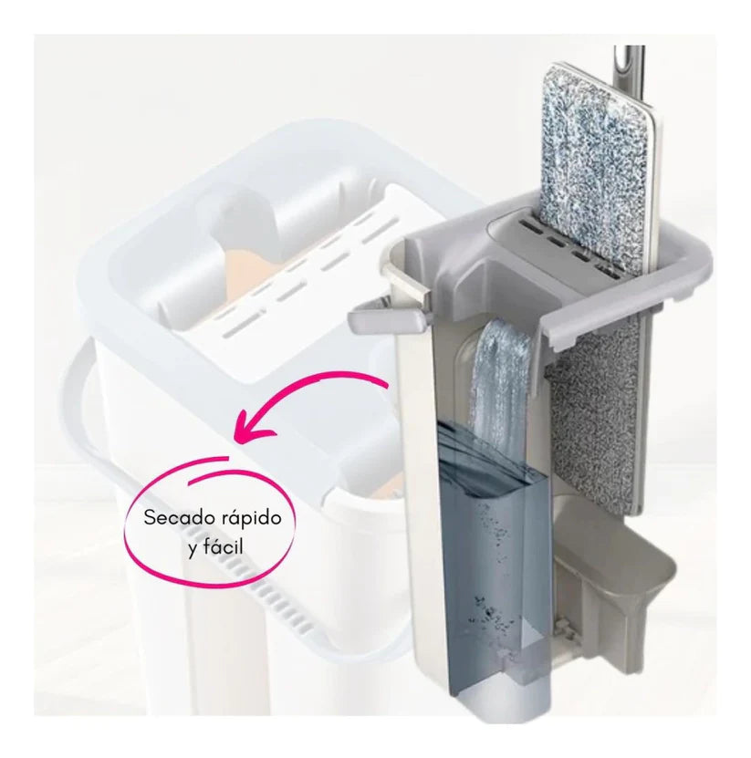Fregona Con Cubo Multifuncional - Magic Clean™
